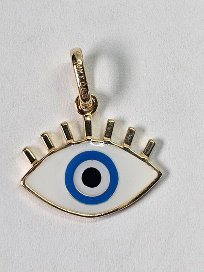 Dige ojo turco 14k oro