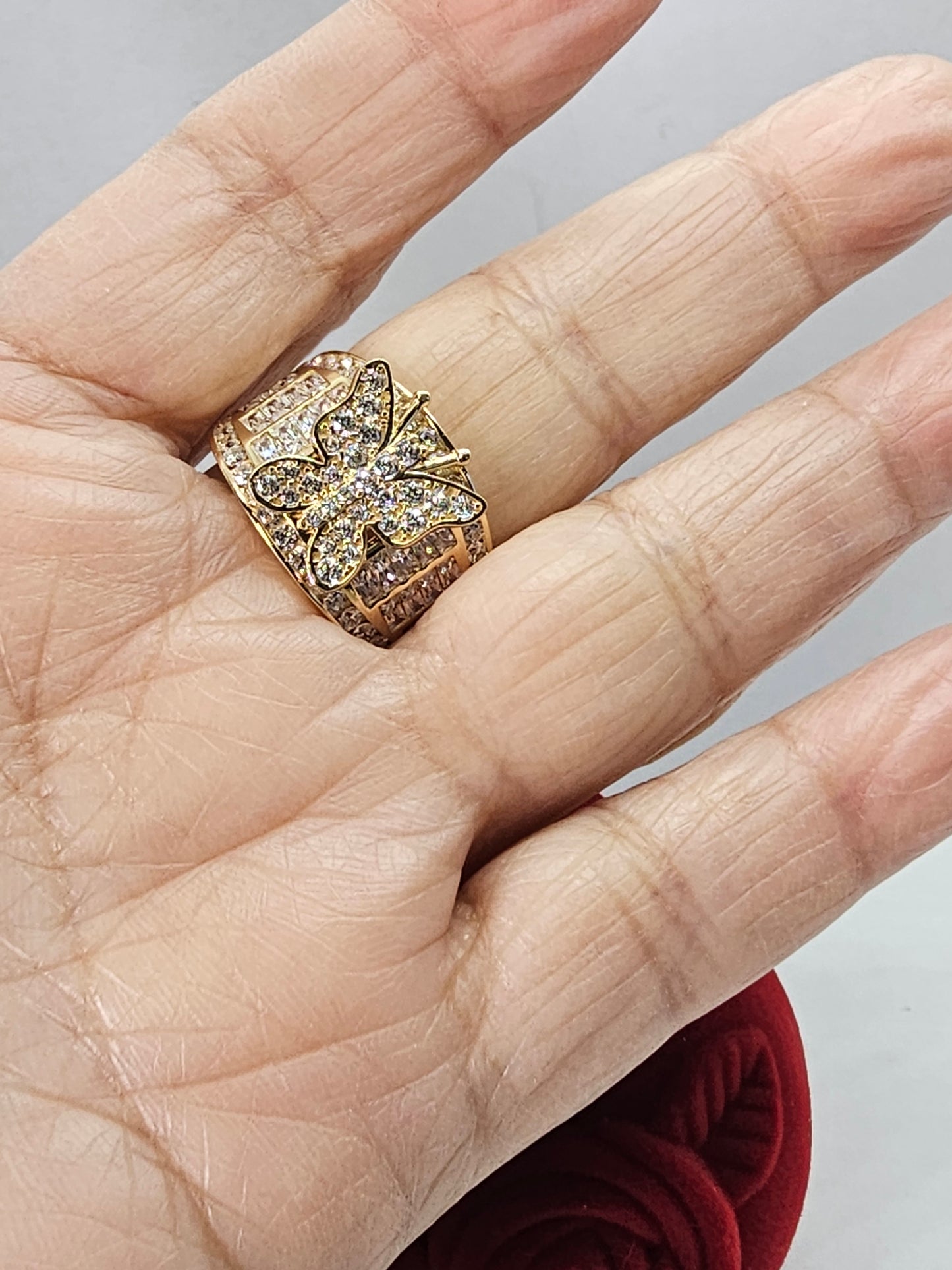 Anillo Mariposa 14k Oro solido