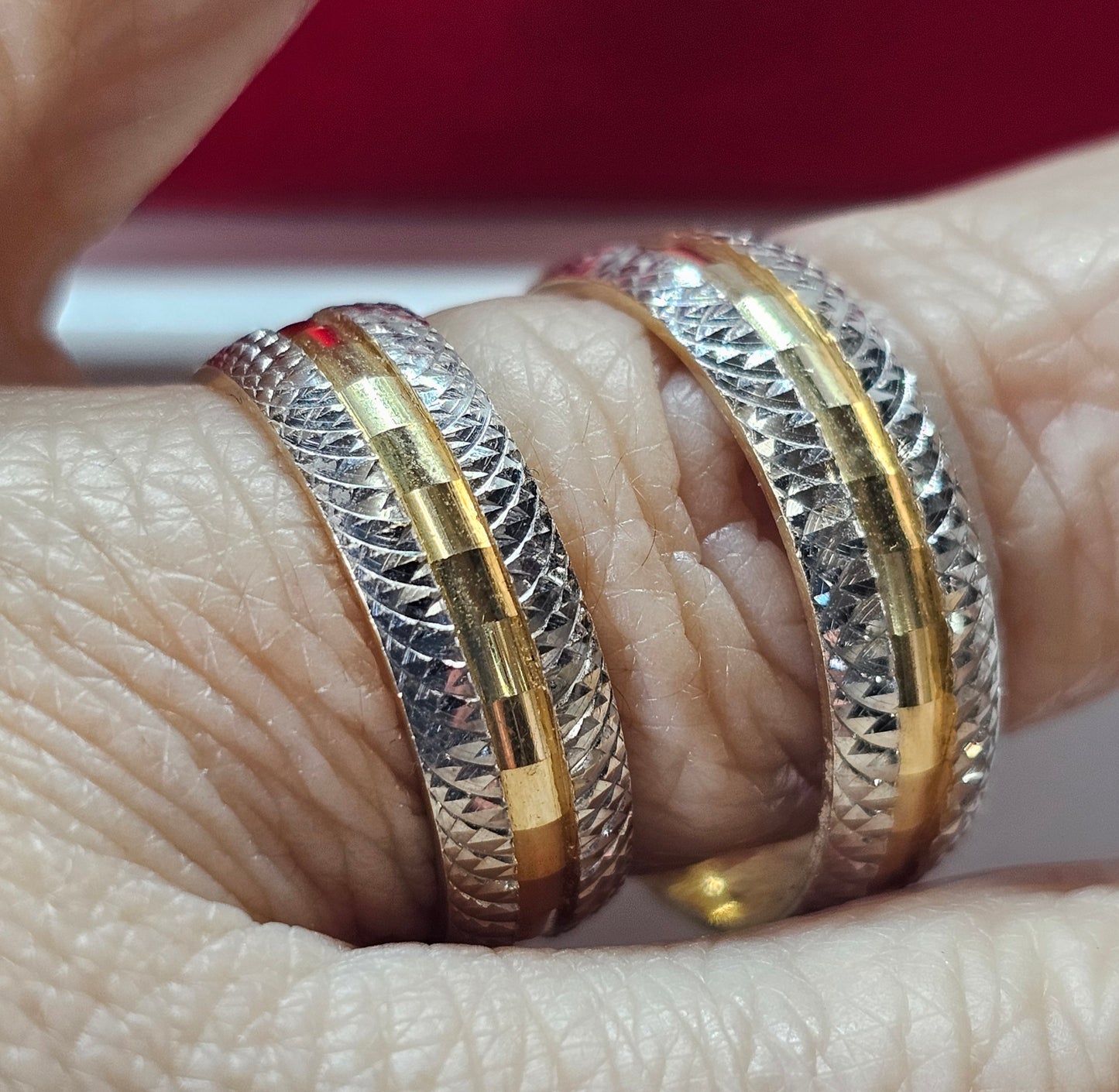 Set de Anillos de Boda 14k