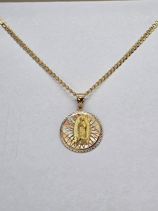 Set Cadena y Medalla 14k