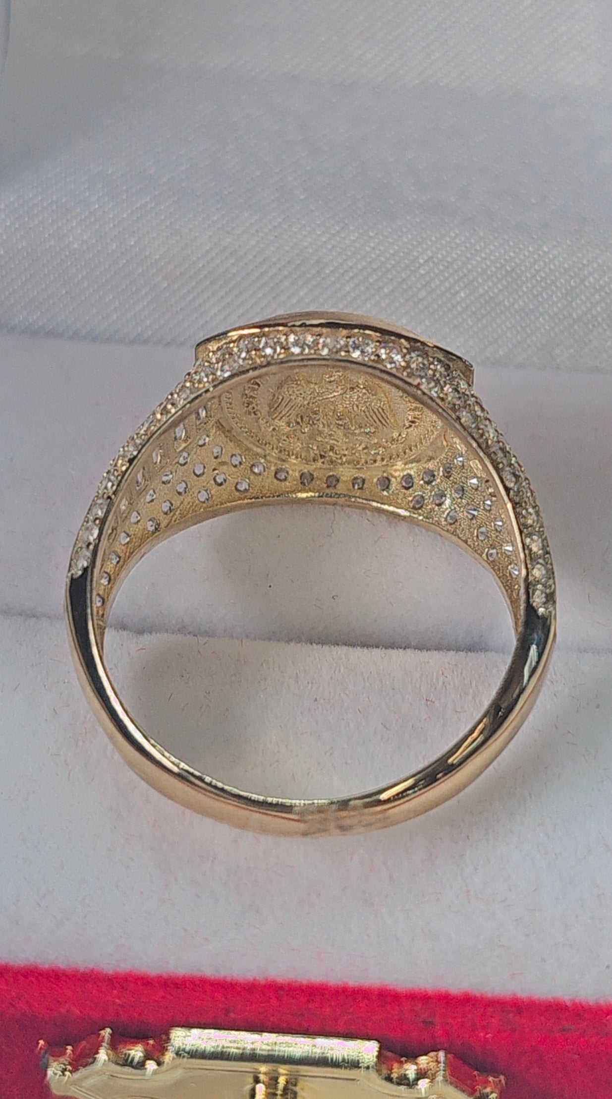 Anillo Hombre con Centenario Oro 14k #10.5