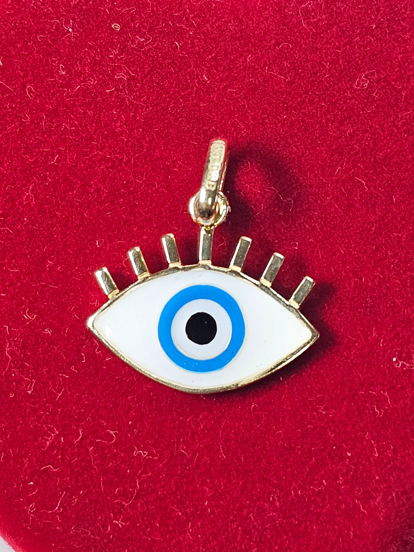 Dige ojo turco 14k oro