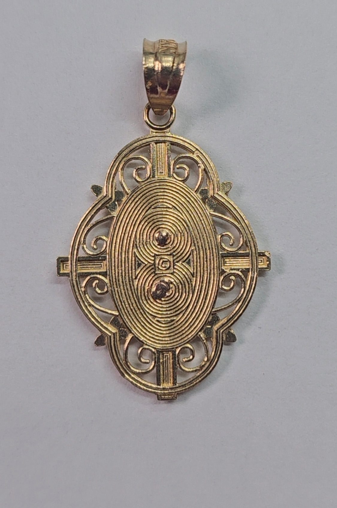 14K Gold Virgin Mary  Pendant - Dige Virgen de Guadalupe Pendiente