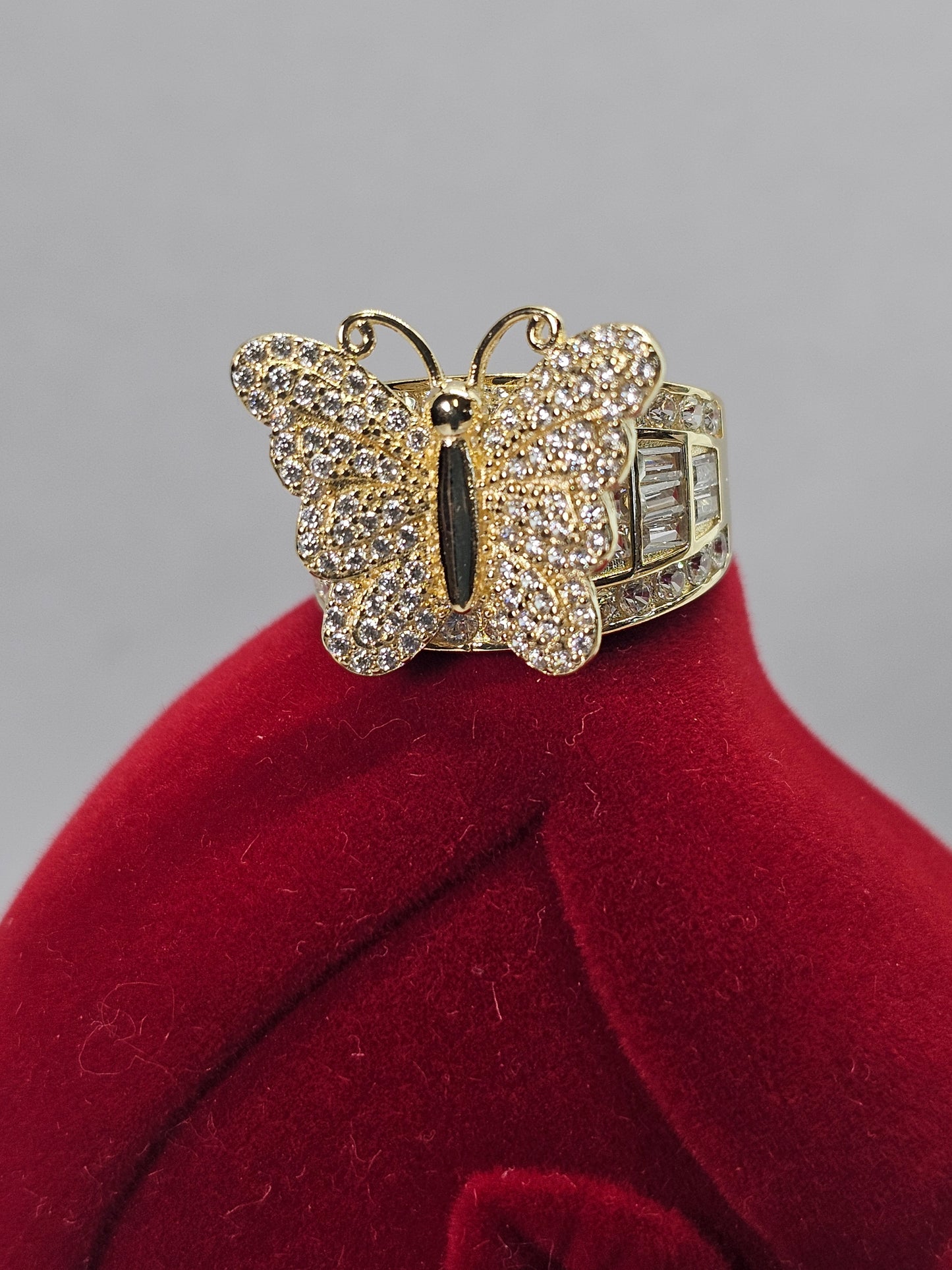 Anillo Mariposa 14k Oro solido