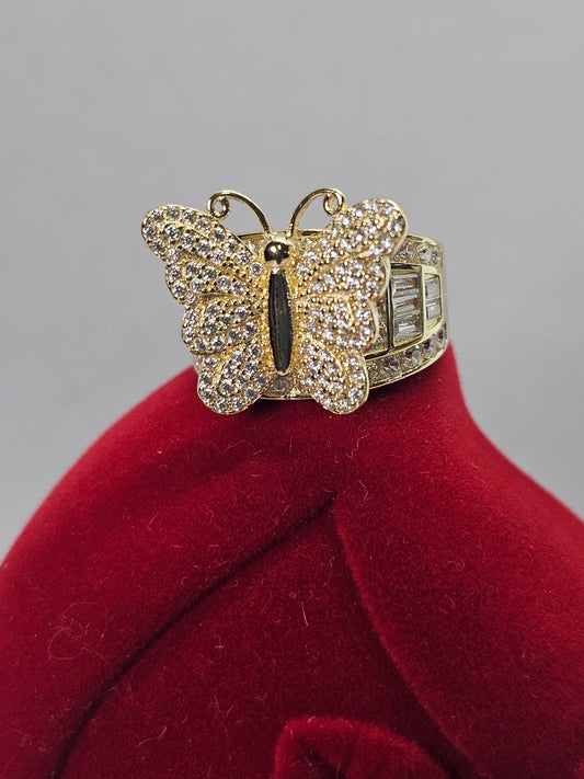 Anillo Mariposa 14k Oro solido
