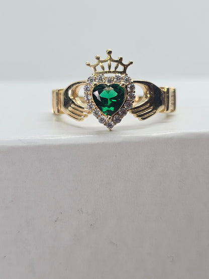 14K Gold Claddagh Ring - Anillo Corazón Oro 14k #8