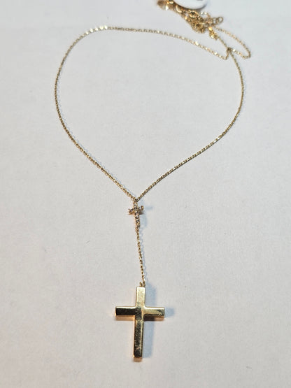 Gargantilla Cruz 14k oro