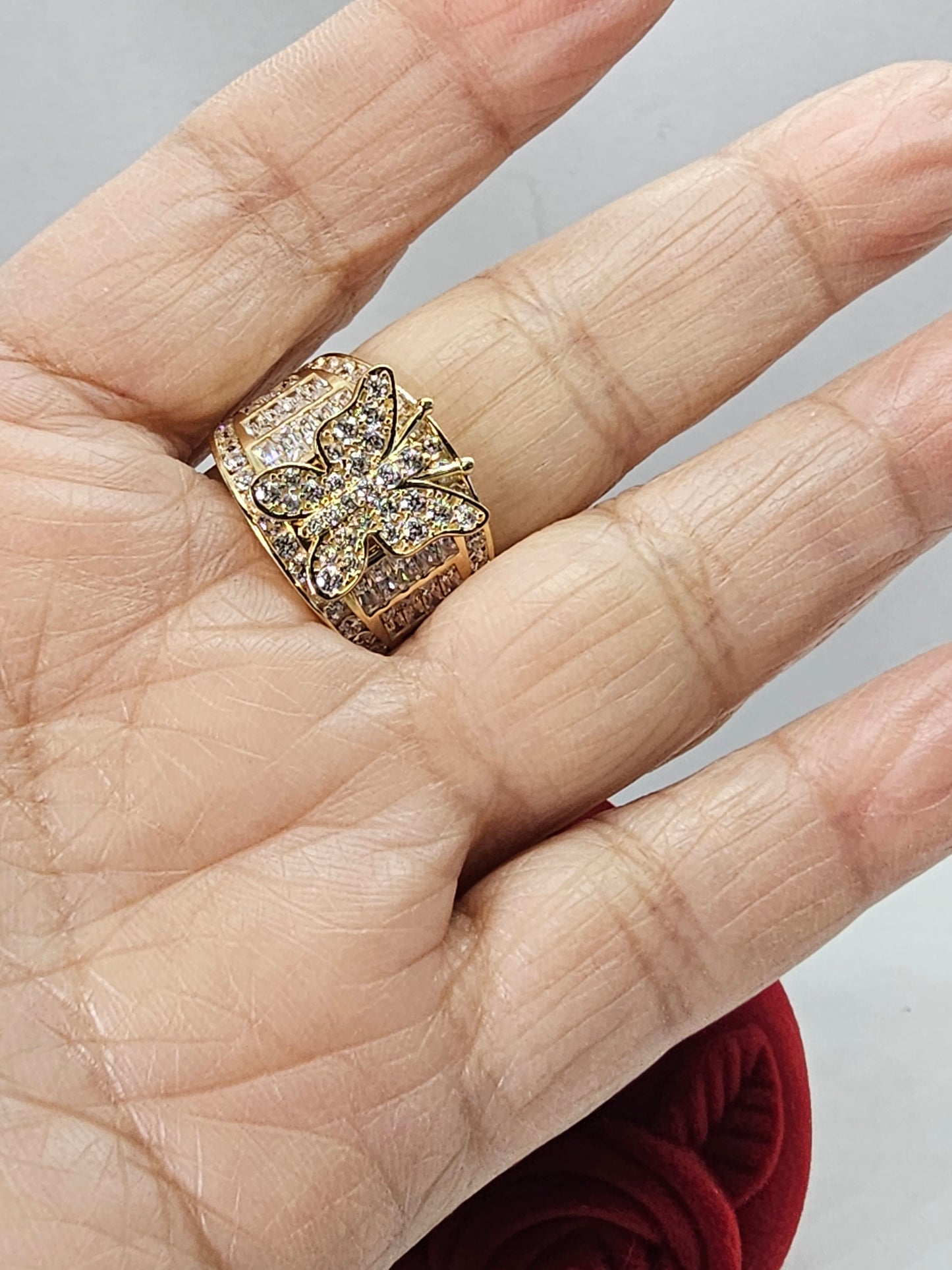 Anillo Mariposa 14k Oro solido