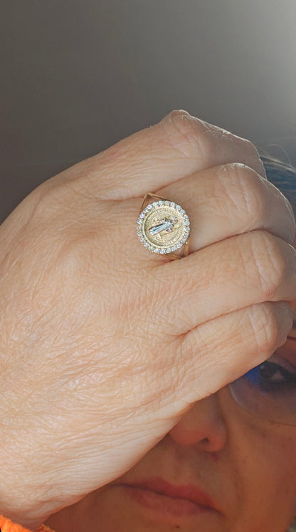 Anillo San Benito Oro 14k #7