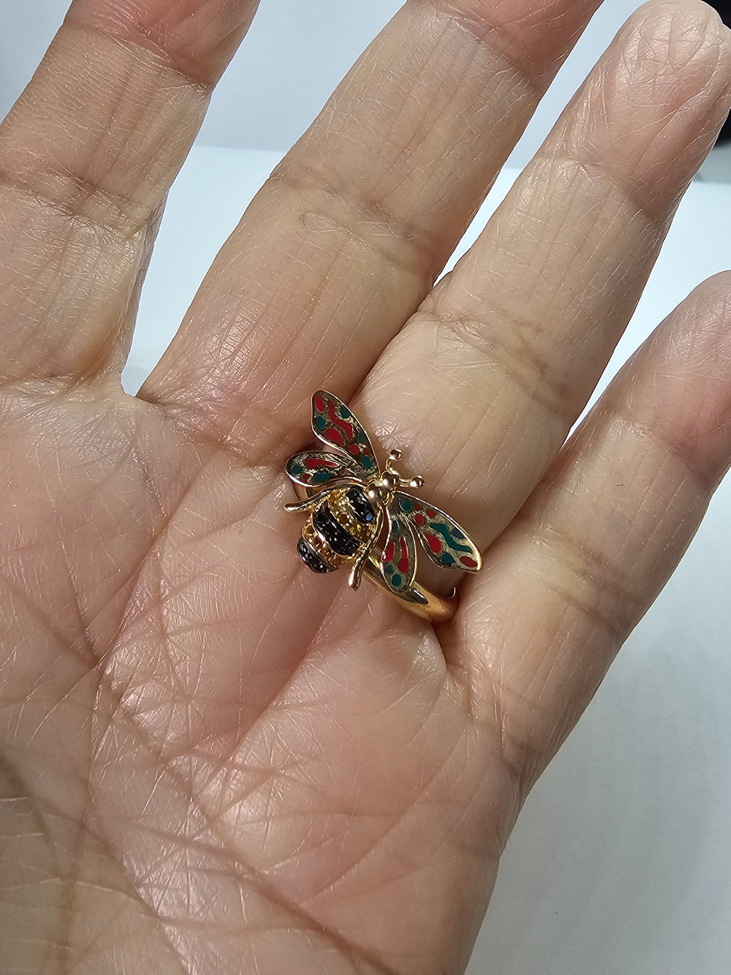 Anillo Abeja Oro 14k