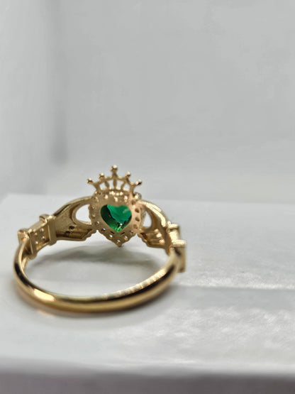 14K Gold Claddagh Ring - Anillo Corazón Oro 14k #8