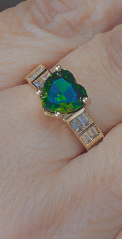 Anillo Corazón Oro 14k #7