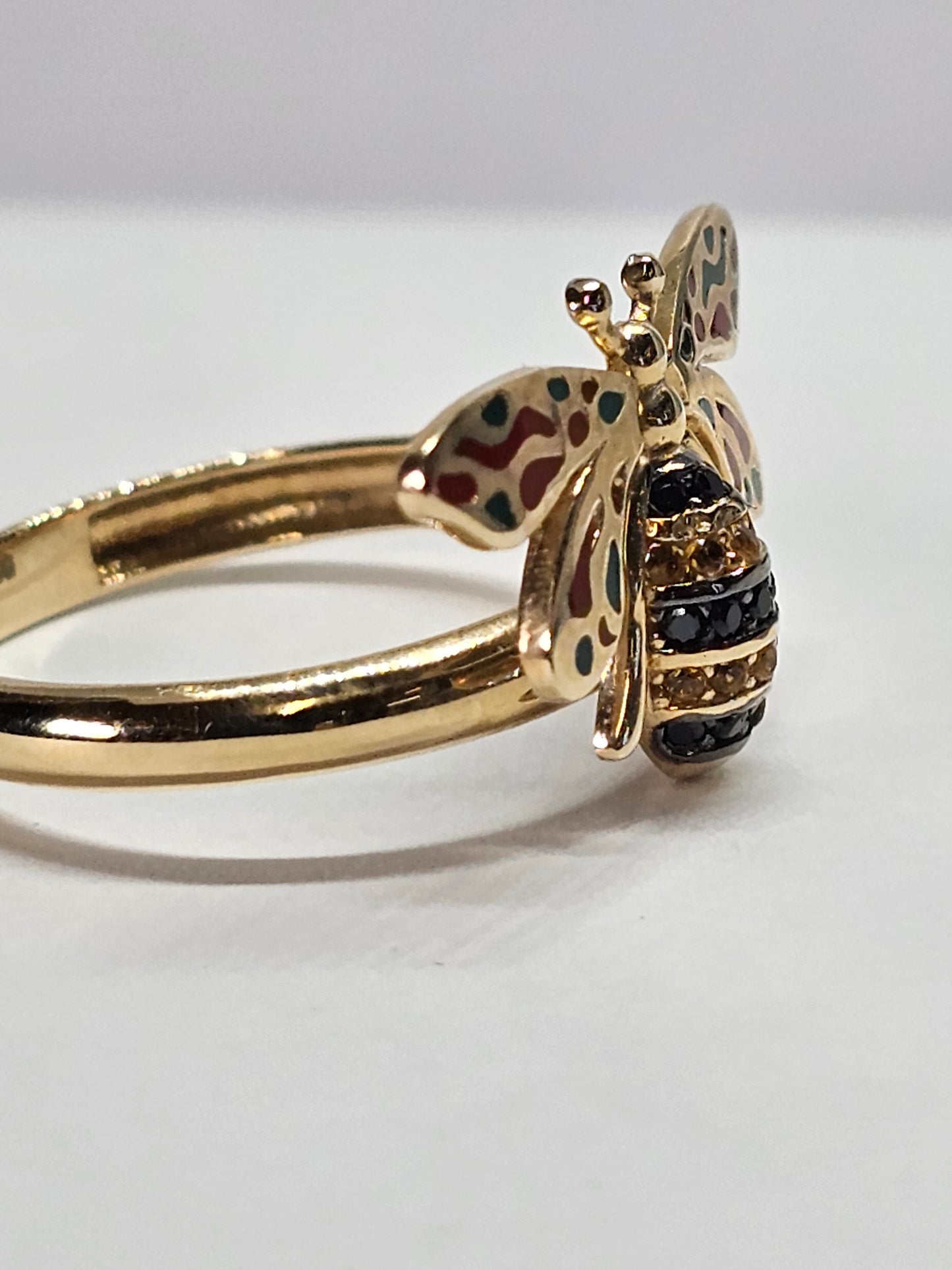 Anillo Abeja Oro 14k
