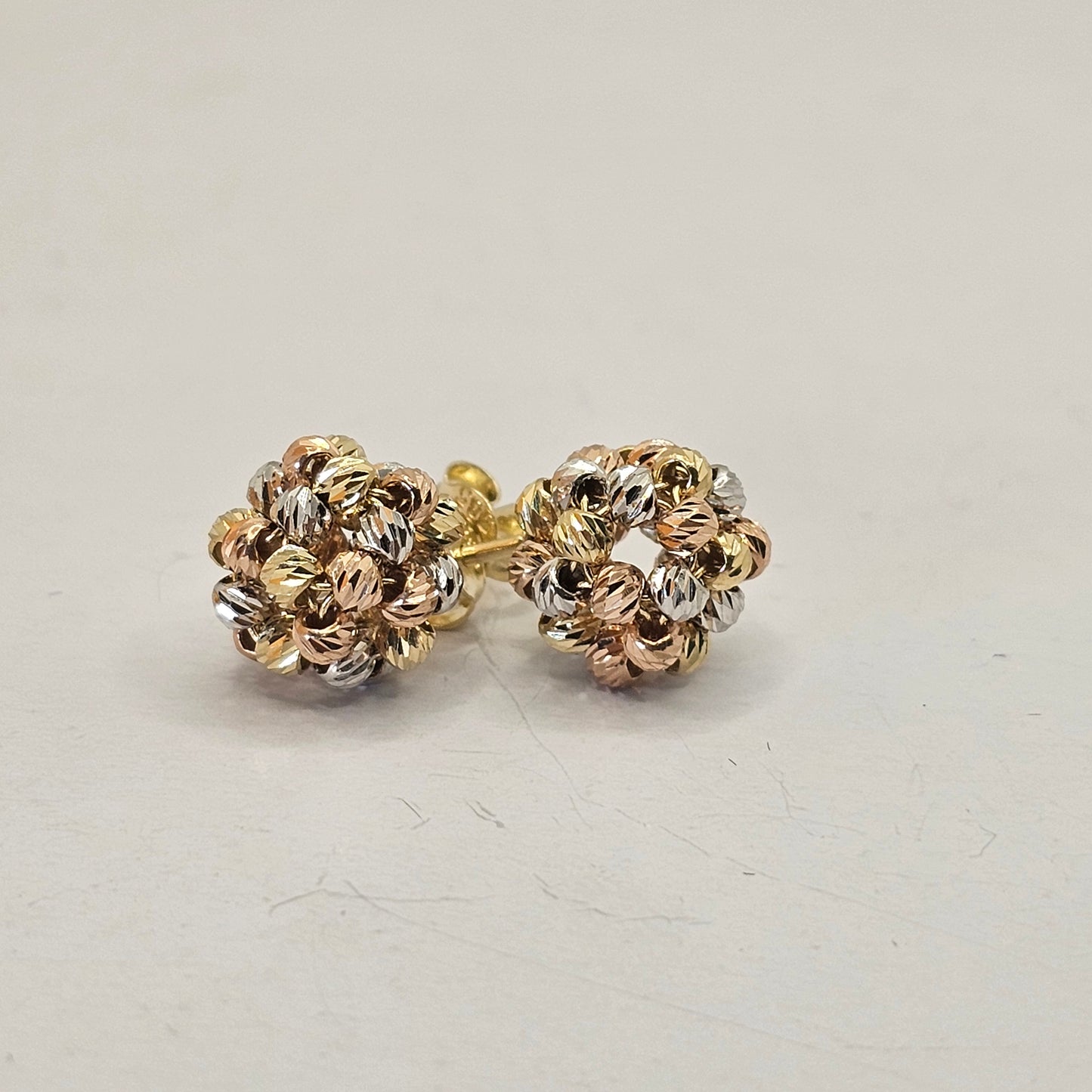 Aretes Bolitas 14k Oro Solido