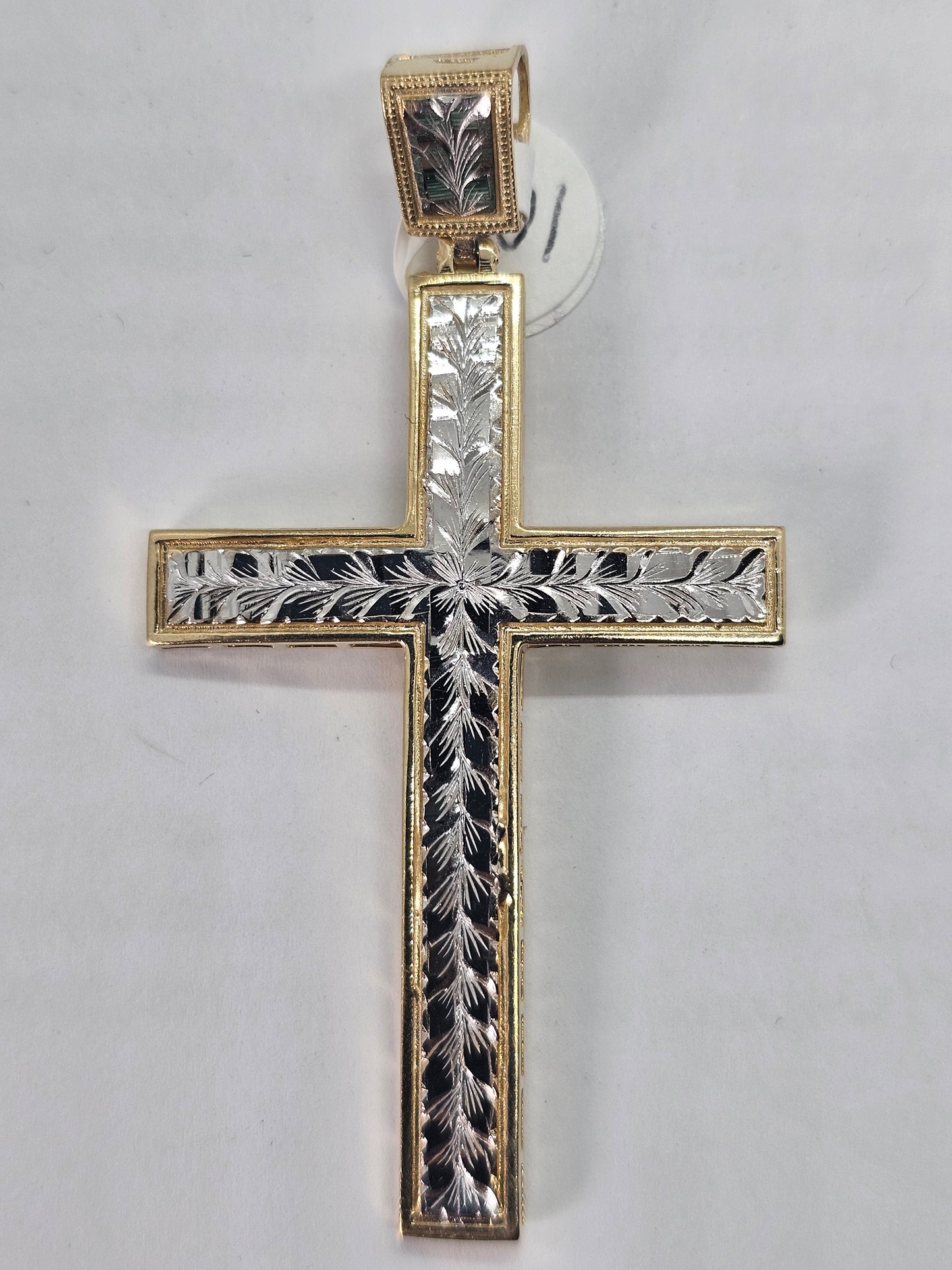 Dige Cruz 14k Oro 2 Tonos