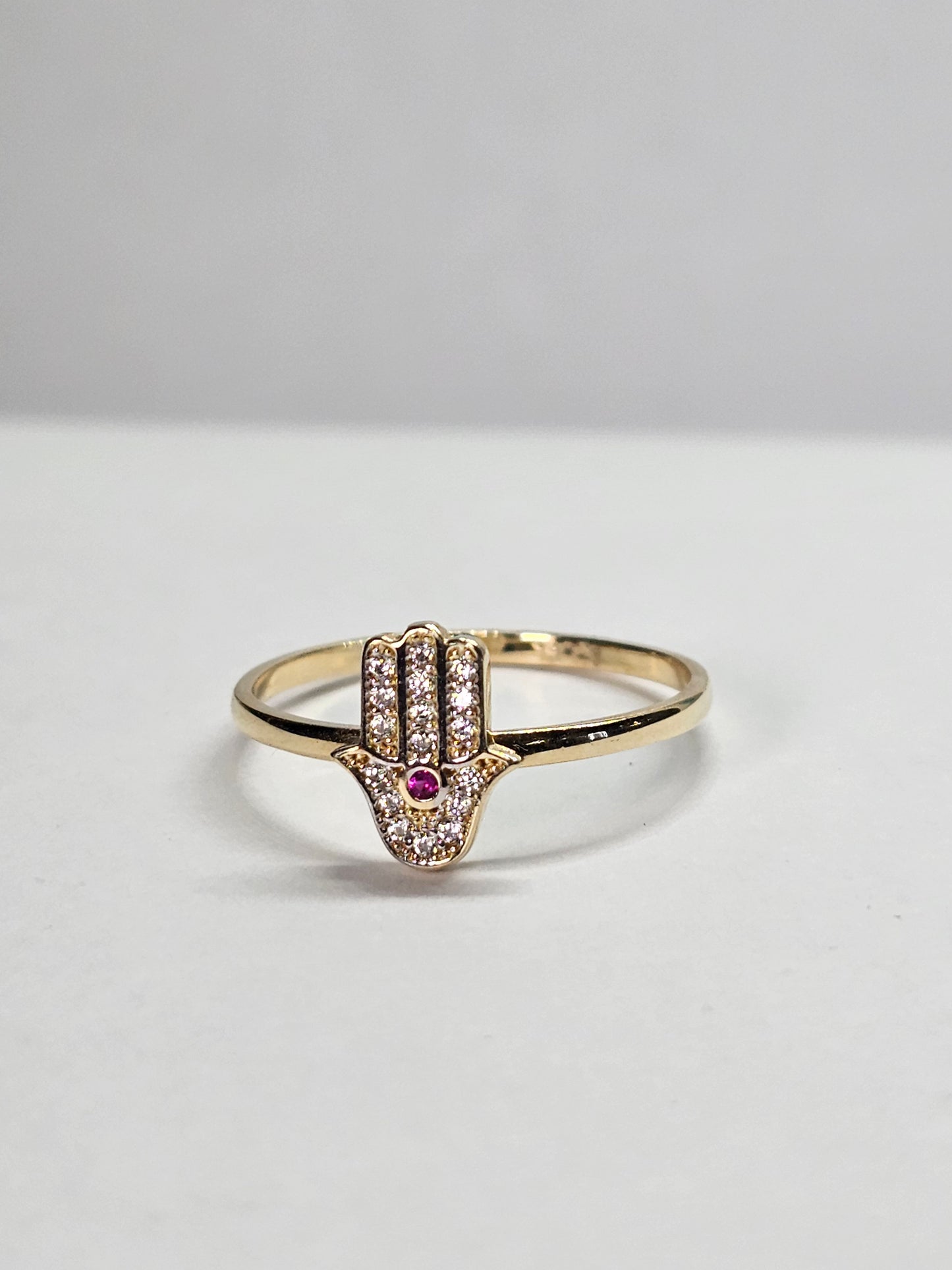 Anillo Manita de Fatima 14k