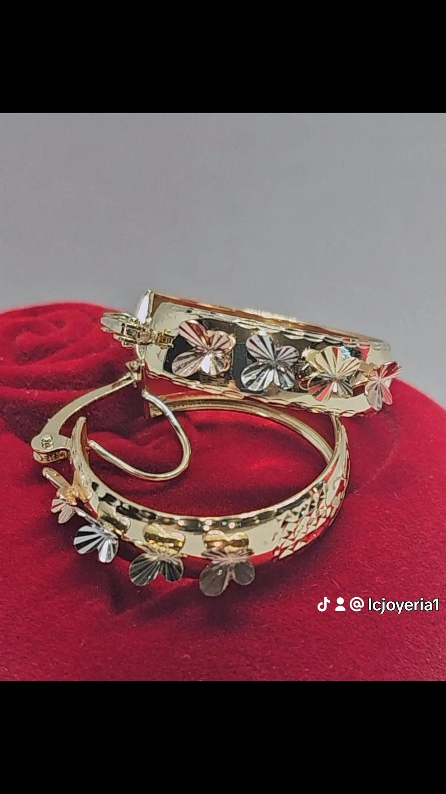 Arracada 14k oro Mariposa