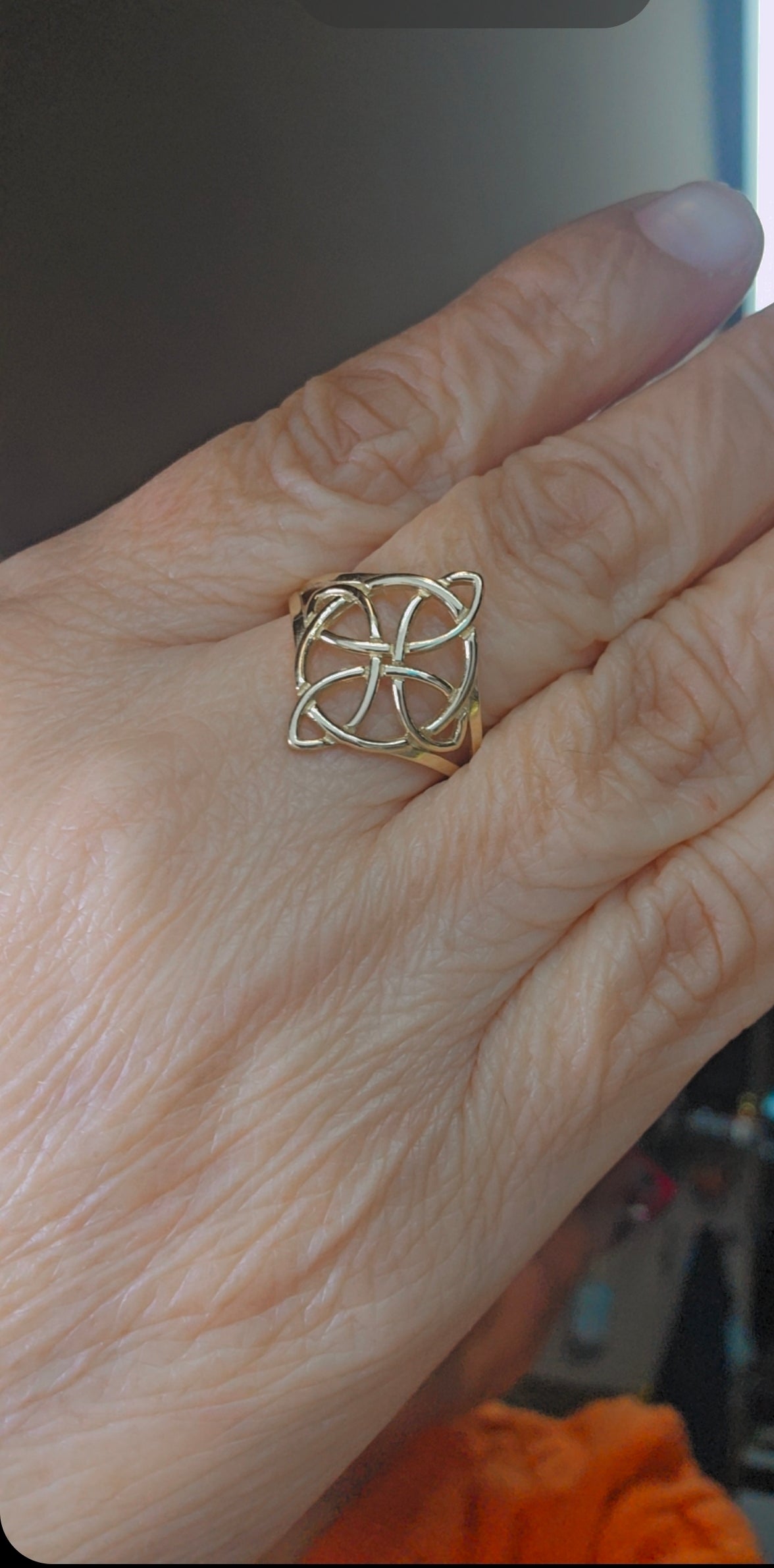 Anillo Nudo 14k oro italiano #9