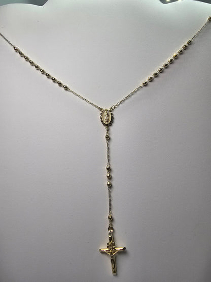 10K Italian Gold Rosary - Rosario 10k Oro Italiano