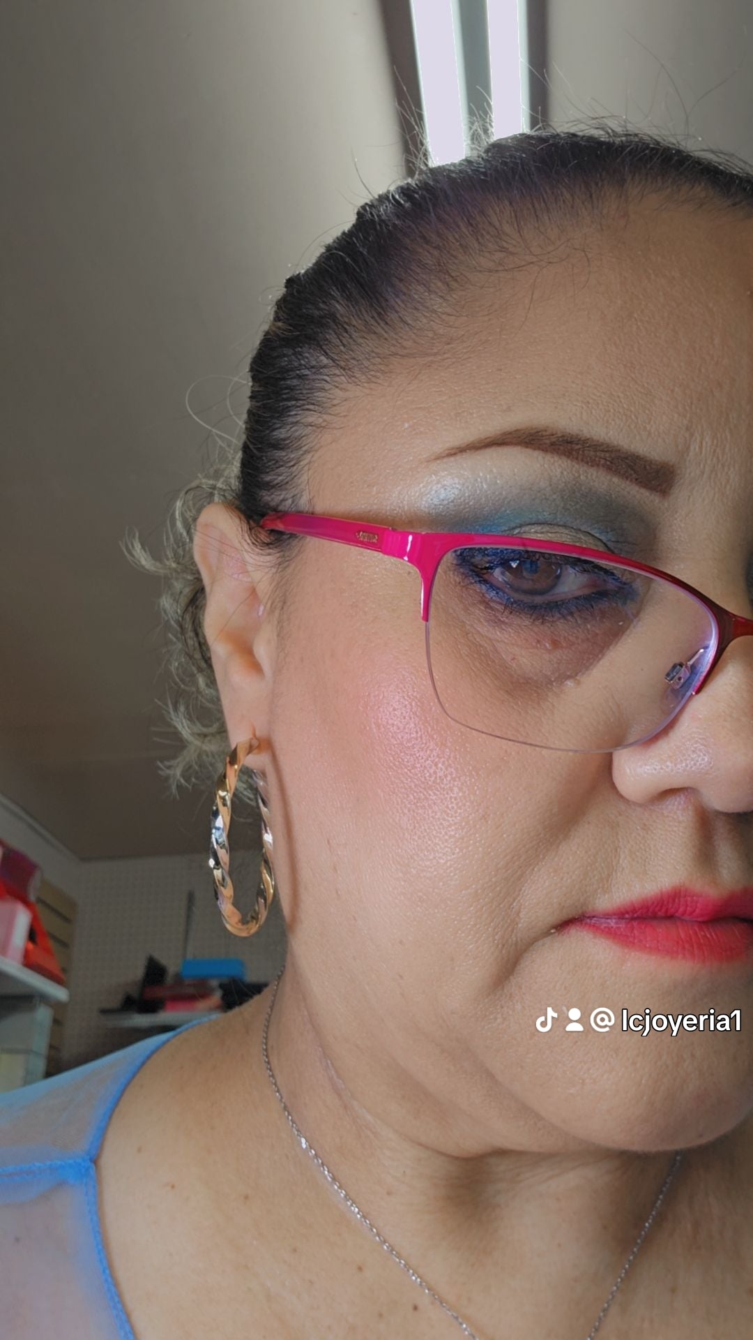 Arracadas 3 tonos 14k oro