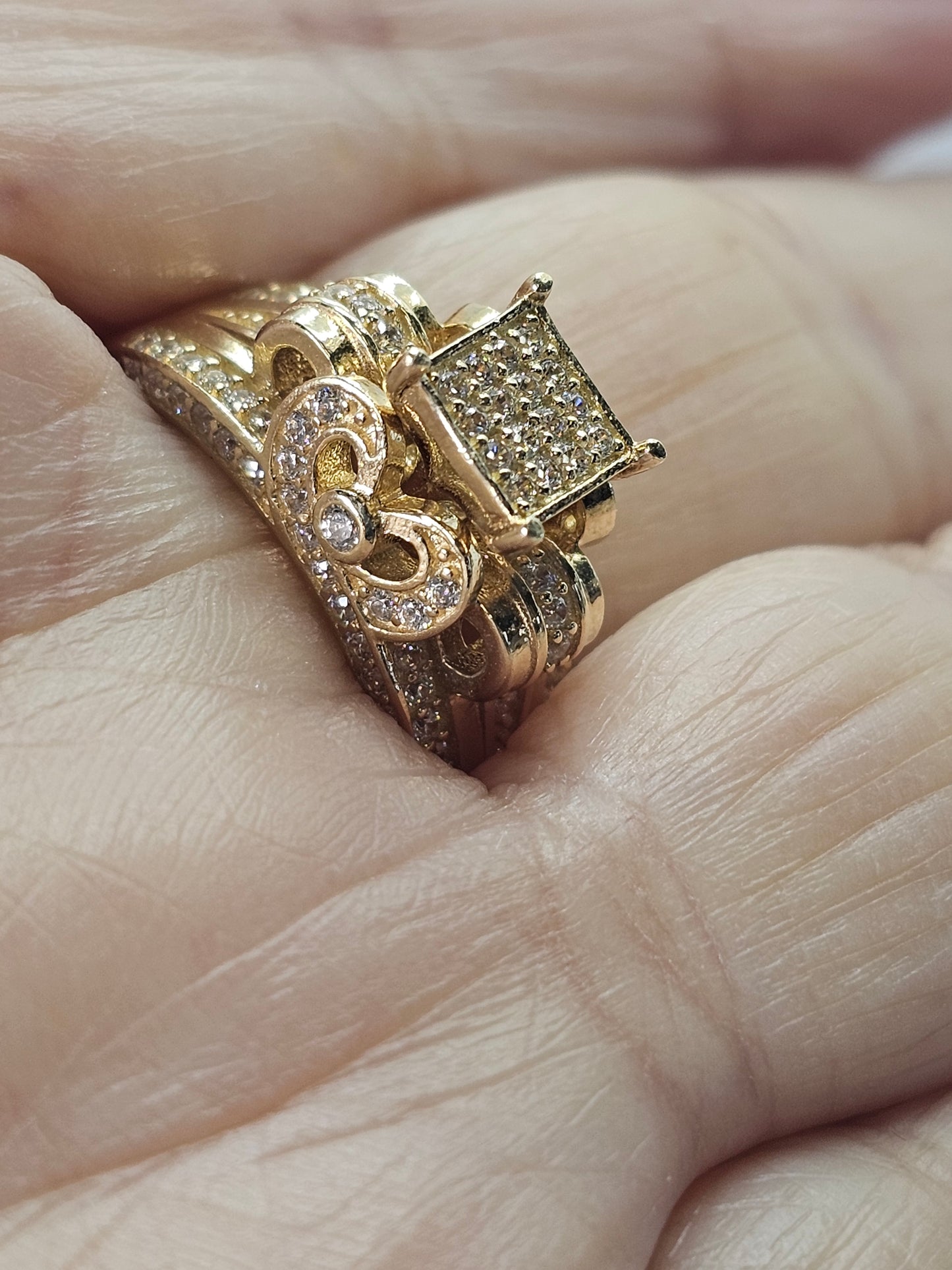 Anillo Princesa 14k Oro solido