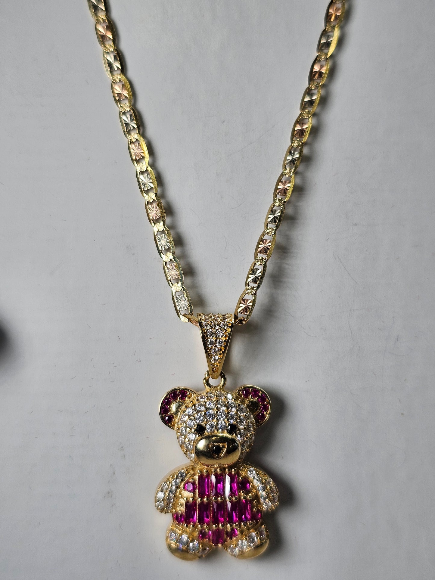 Set cadena y dige Oso 14k