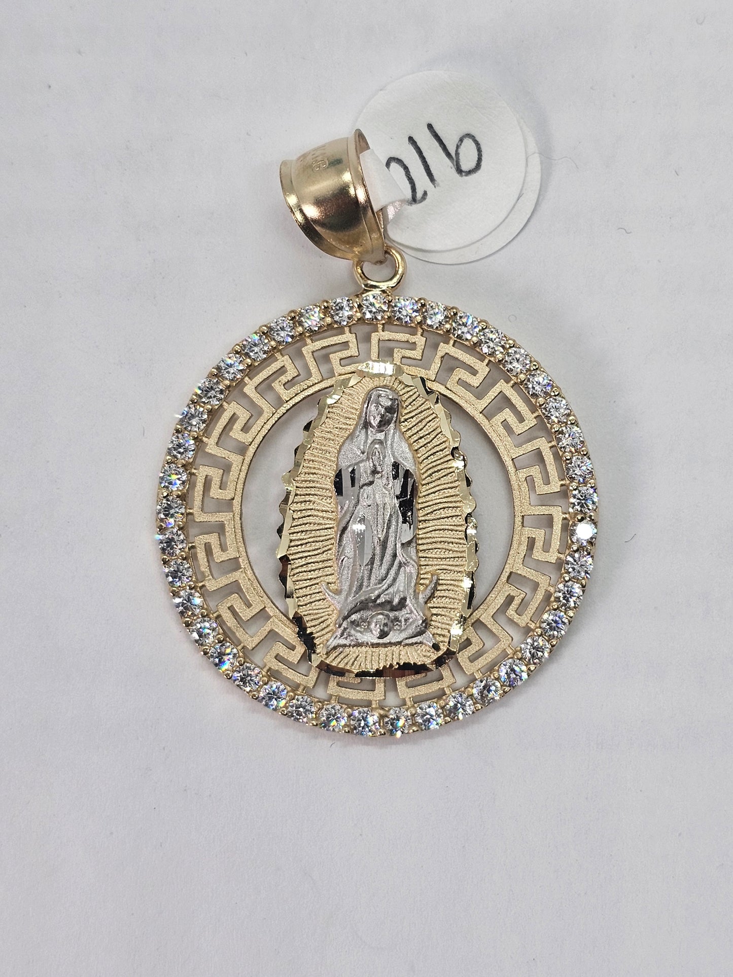 Medalla Virgen de Guadalupe 14k oro
