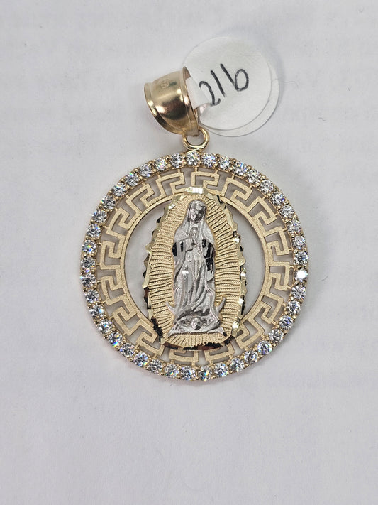 Medalla Virgen de Guadalupe 14k oro