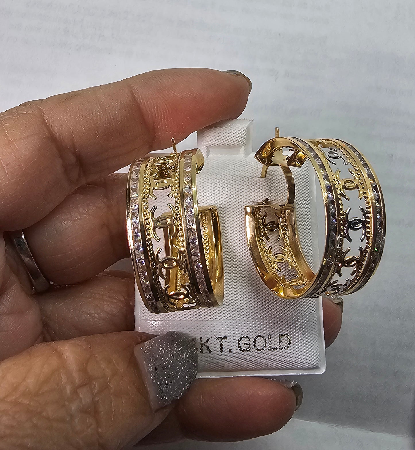 Argollas en 14k Oro Italiano