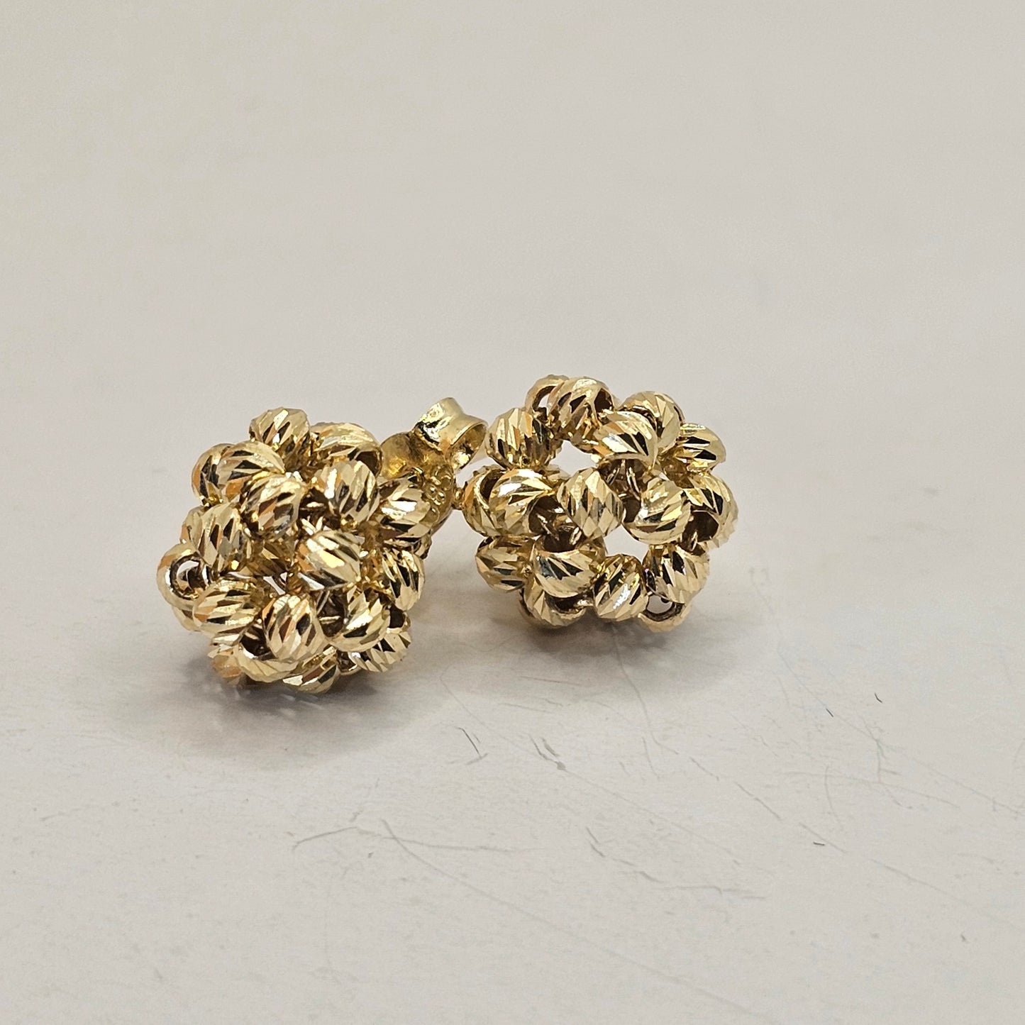 Aretes Bolitas 14k Oro Solido