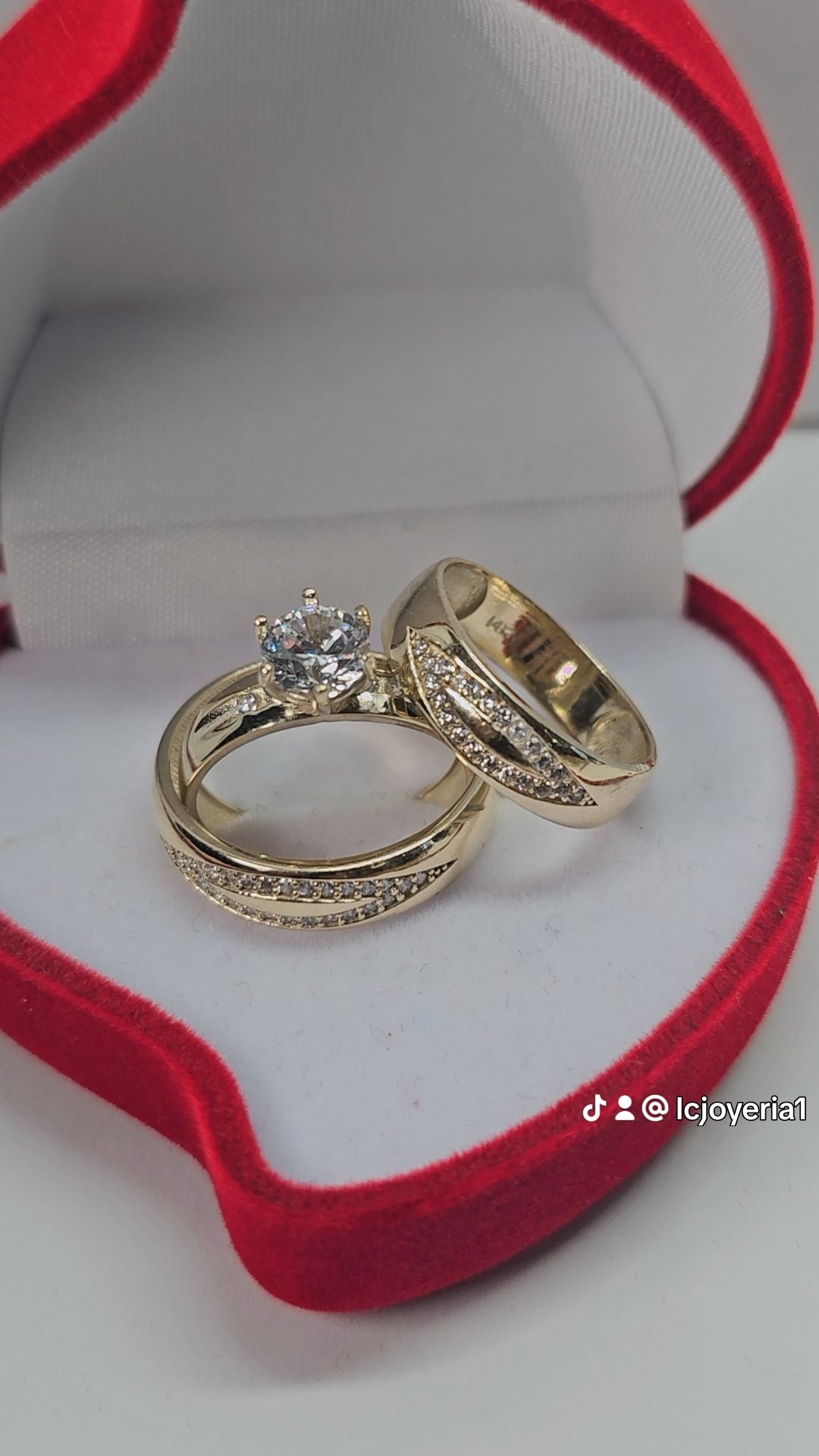 Anillos de Boda Set 14k