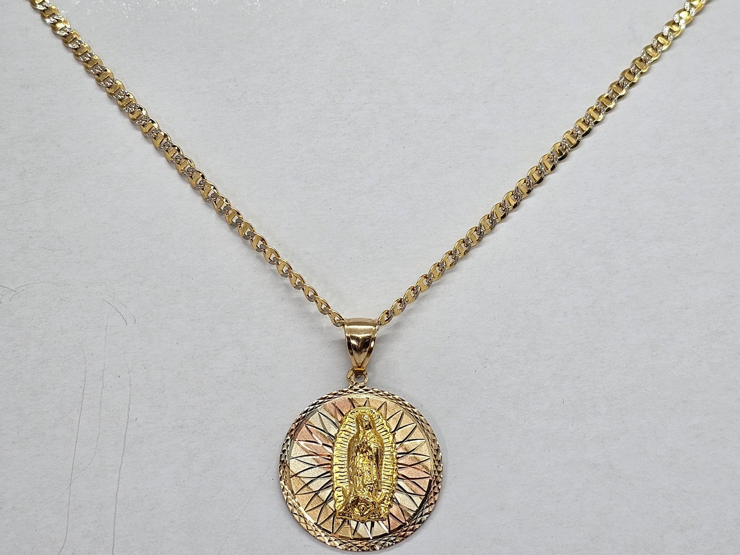 Set Cadena y Medalla 14k