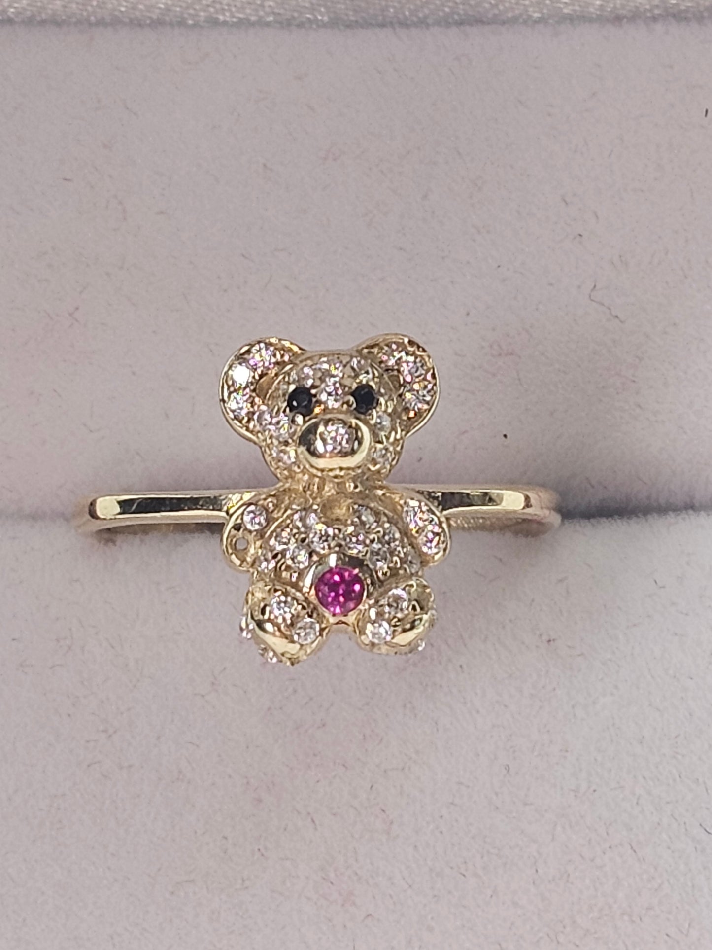 14k Gold Bear Ring #6.5 - Anillo De Osito 14k oro Solido #6.5