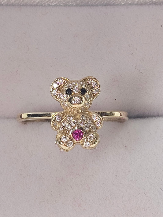 14k Gold Bear Ring #6.5 - Anillo De Osito 14k oro Solido #6.5