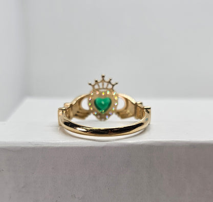 14K Gold Claddagh Ring - Anillo Corazón Oro 14k #8