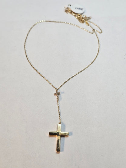 Gargantilla Cruz 14k oro