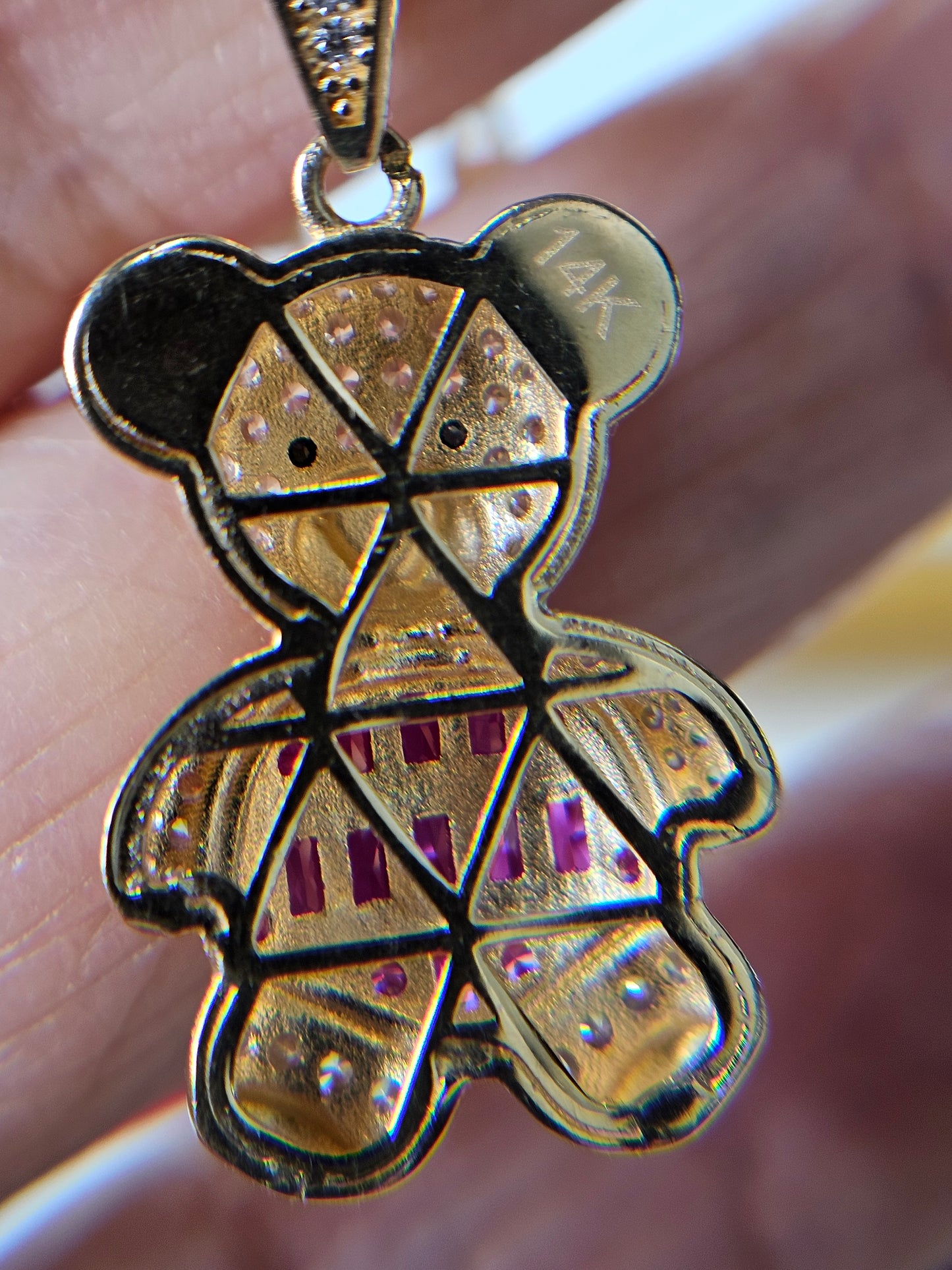 Set cadena y dige Oso 14k