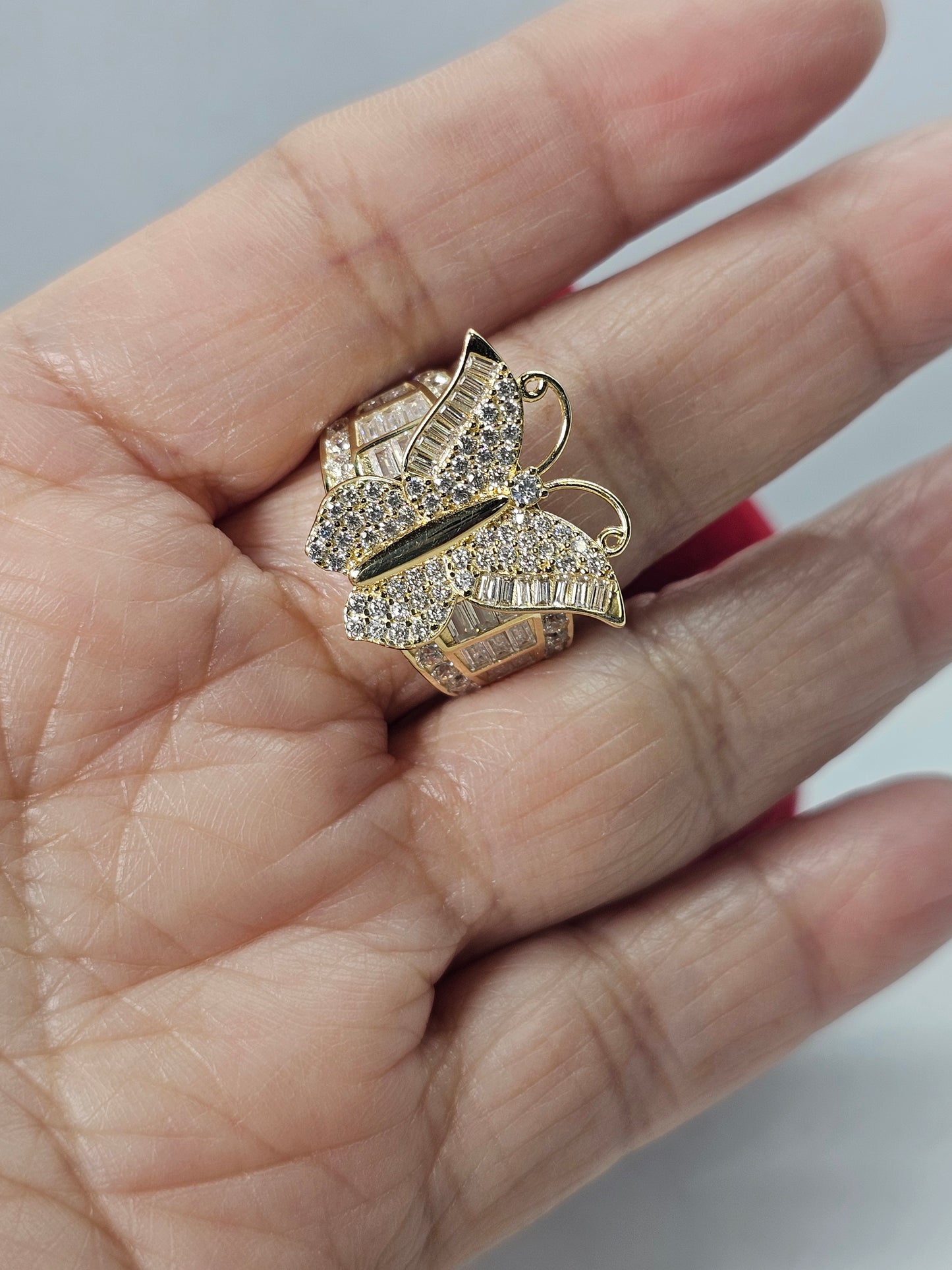 Anillo Mariposa 14k Oro solido