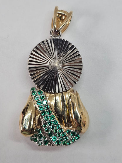 14K Gold Saint Jude Pendant - Dige San Judas Tadeo 14k