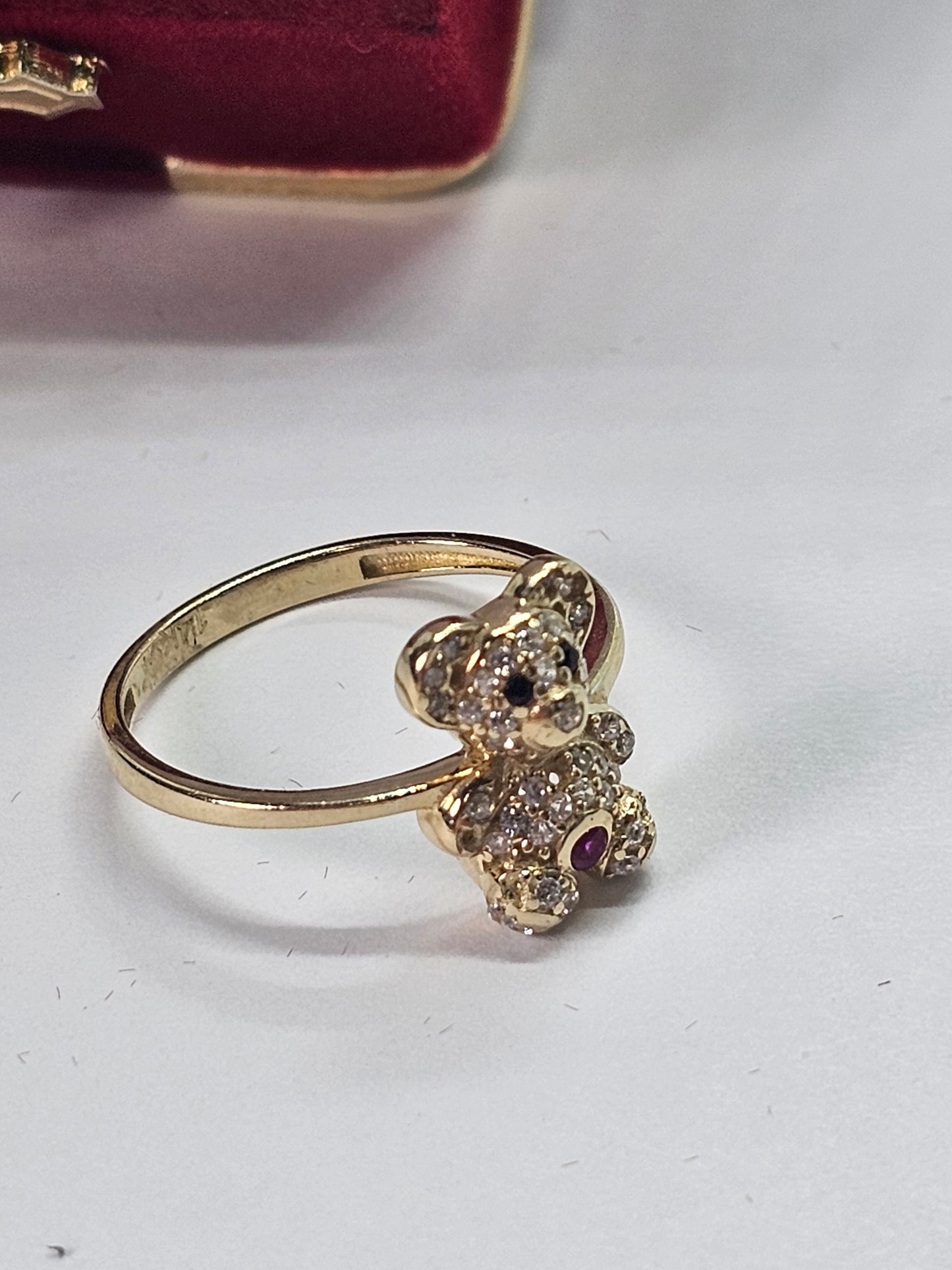 14k Gold Bear Ring #6.5 - Anillo De Osito 14k oro Solido #6.5