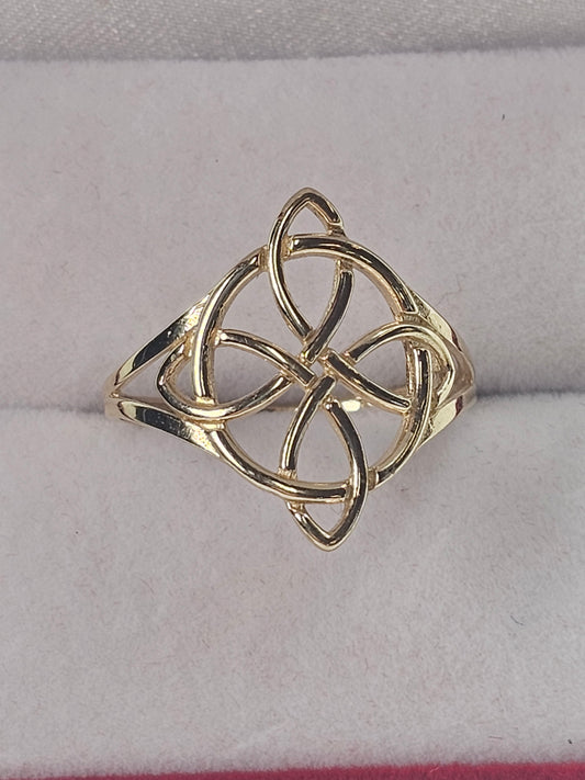 Anillo Nudo 14k oro italiano #9