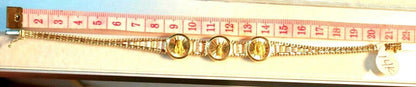 14k Solid Gold Religious Gold Bola Bracelet