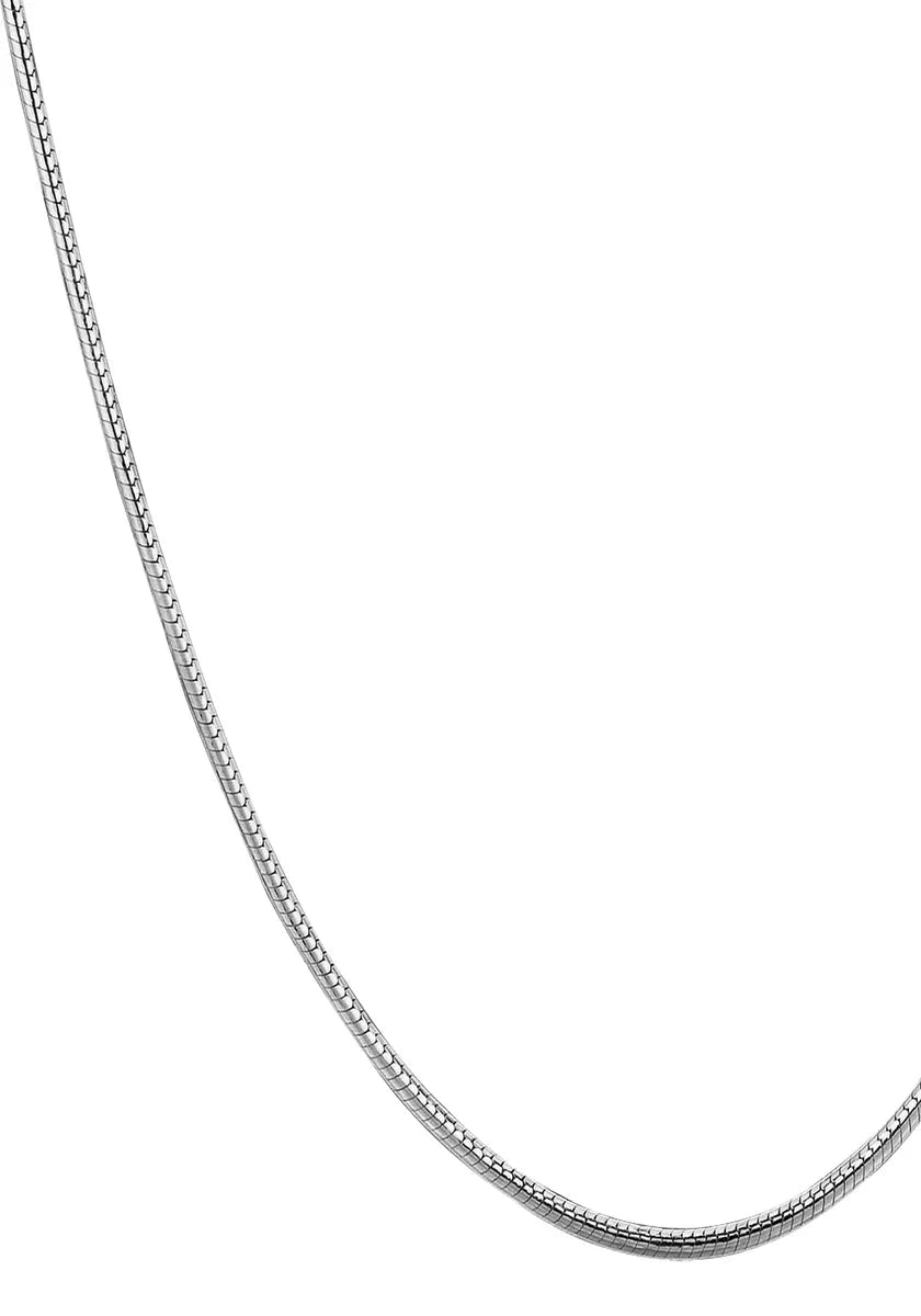 Collares de cadena de serpiente angulados de plata esterlina 925